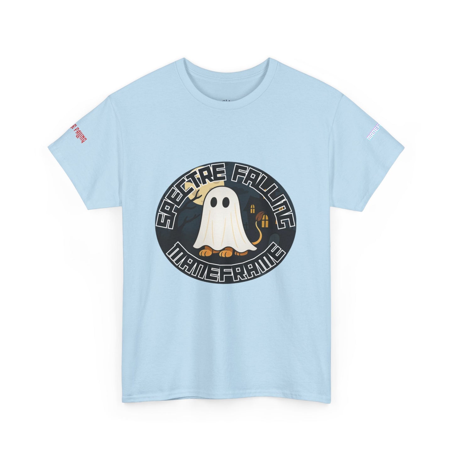 Halloween Ghost Graphic Tee, Unisex T-Shirt for Halloween Parties, Spooky Vibes, Gift for Teens and Ghost Lovers, Casual Wear