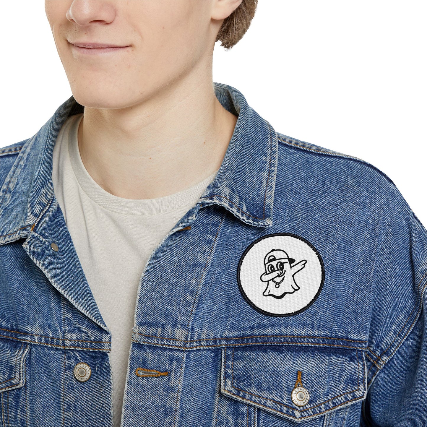 Ghost Dab Iron-On Patch