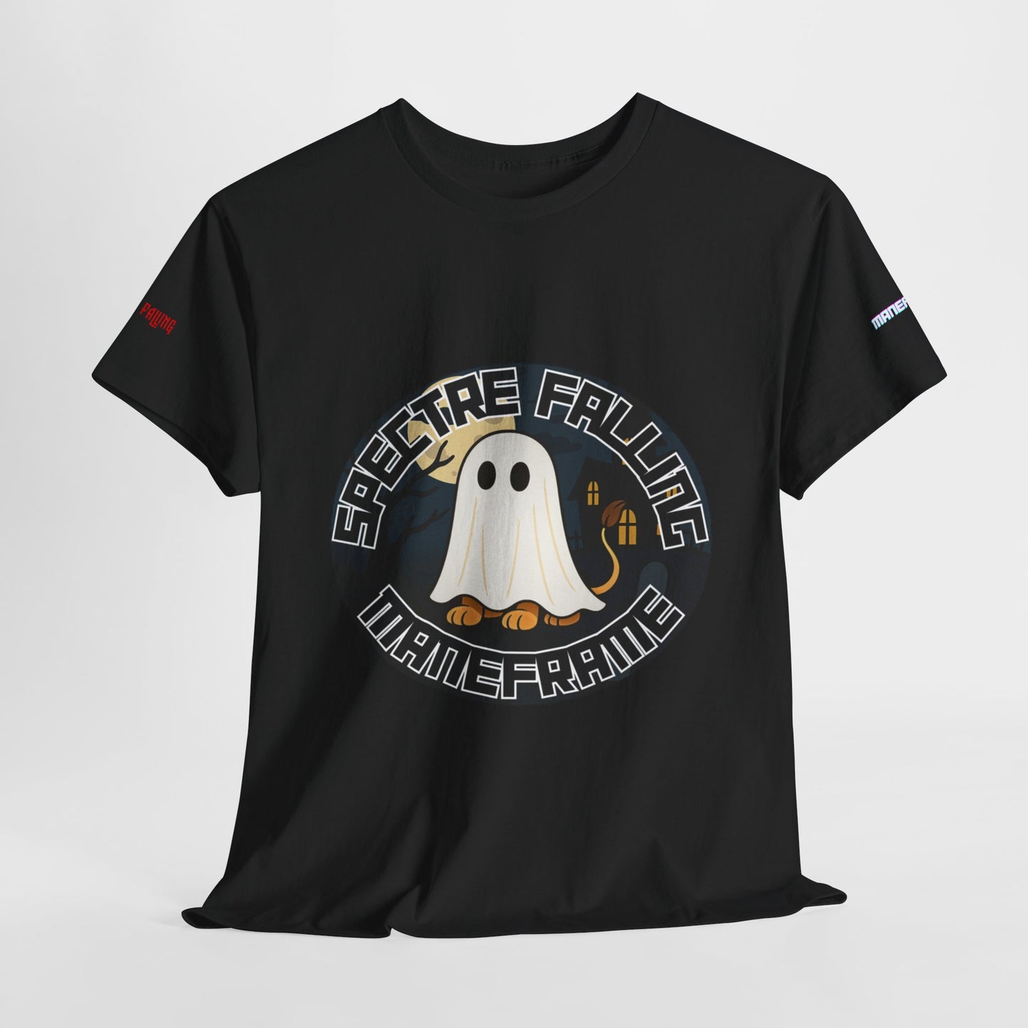 Halloween Ghost Graphic Tee, Unisex T-Shirt for Halloween Parties, Spooky Vibes, Gift for Teens and Ghost Lovers, Casual Wear
