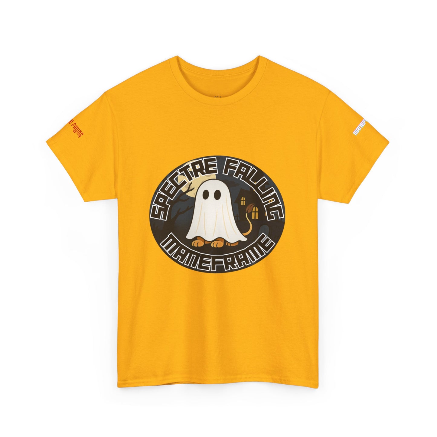 Halloween Ghost Graphic Tee, Unisex T-Shirt for Halloween Parties, Spooky Vibes, Gift for Teens and Ghost Lovers, Casual Wear