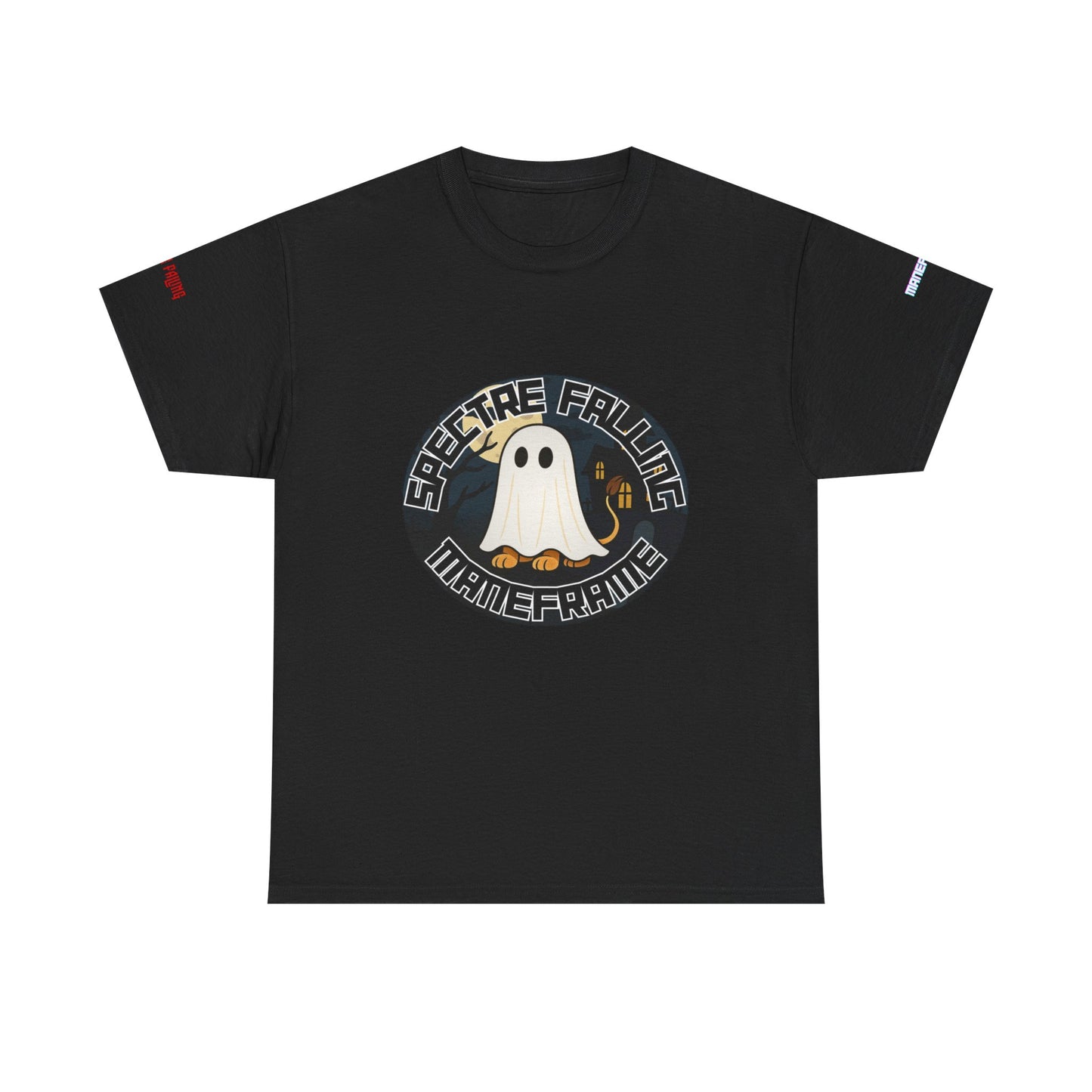 Halloween Ghost Graphic Tee, Unisex T-Shirt for Halloween Parties, Spooky Vibes, Gift for Teens and Ghost Lovers, Casual Wear