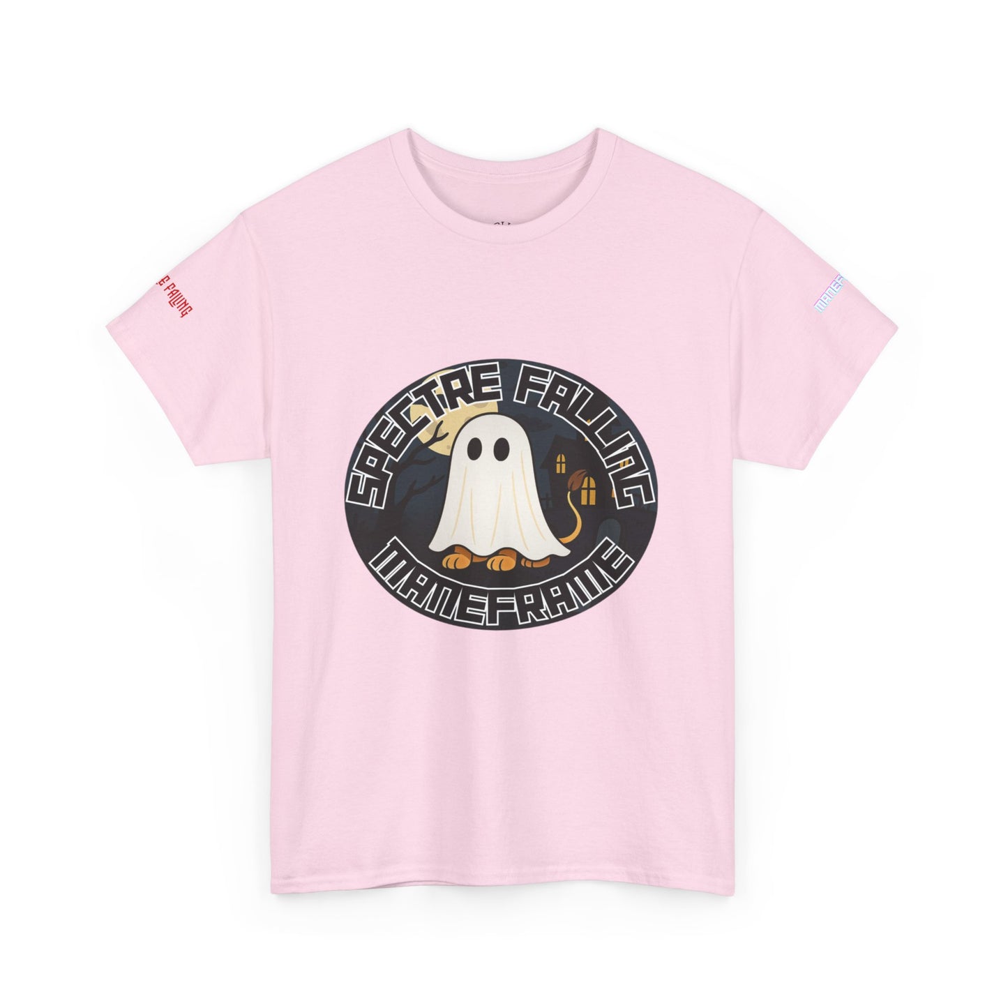 Halloween Ghost Graphic Tee, Unisex T-Shirt for Halloween Parties, Spooky Vibes, Gift for Teens and Ghost Lovers, Casual Wear