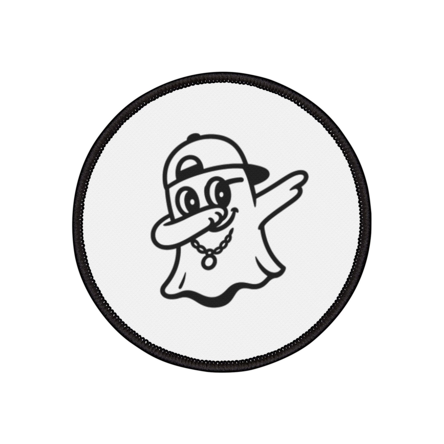 Ghost Dab Iron-On Patch