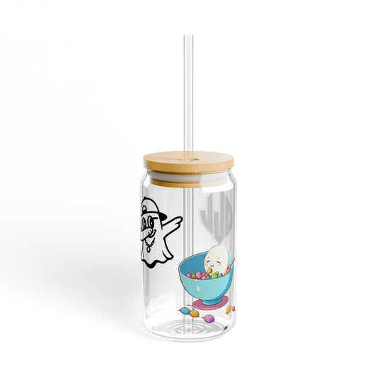 Dab Ghost DLL Sweet Tooth 16oz Glass Sipper Cup